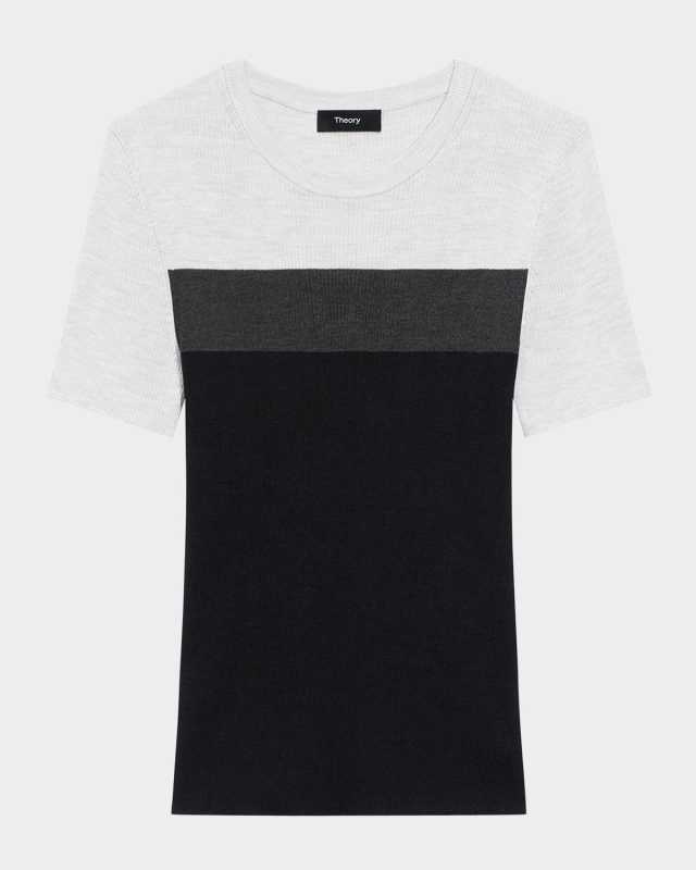 Washable Silk Basic Tee
